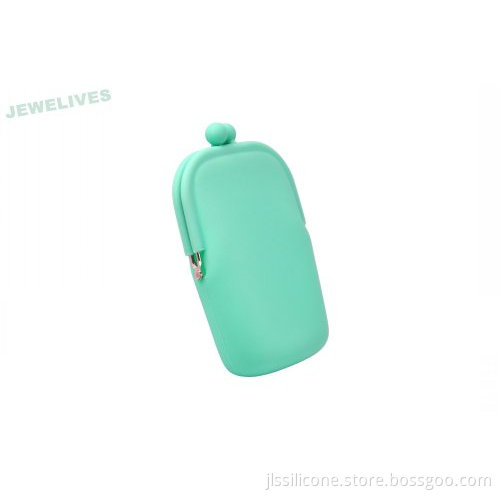 Silicone Coin Purse In Light Green 